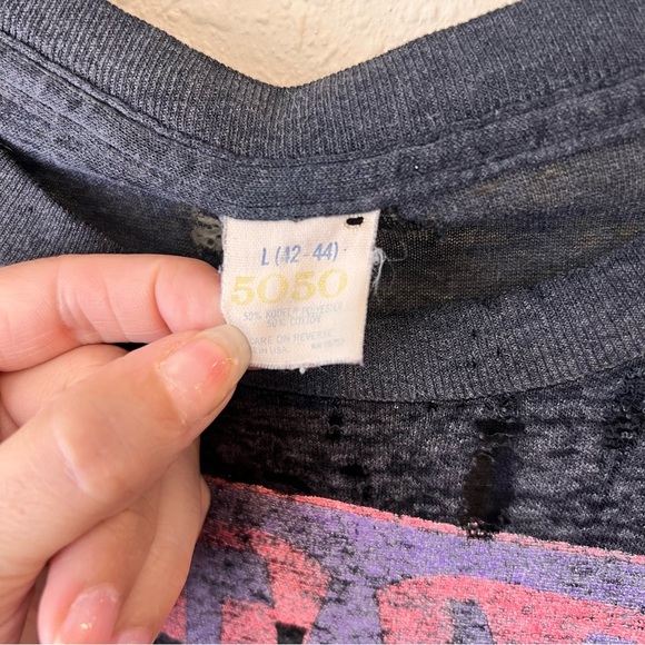 1990 Grunge Metal Testament "Malpractice" Tour Concert Band Tee Shirt Large - Picture 9 of 16